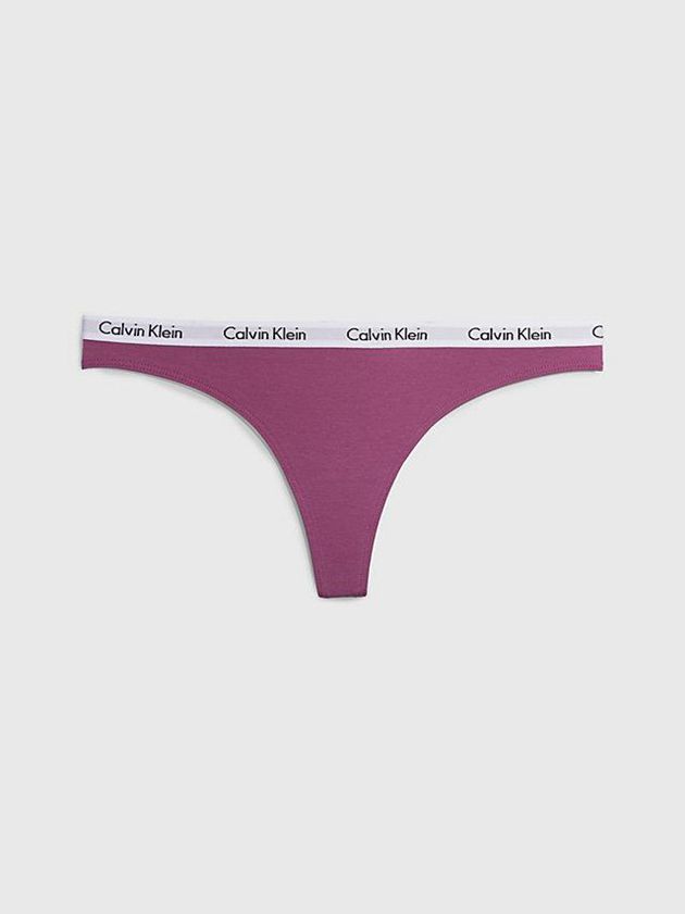 Calvin Klein USA Carousel Womens Thong Purple 2436197-SV